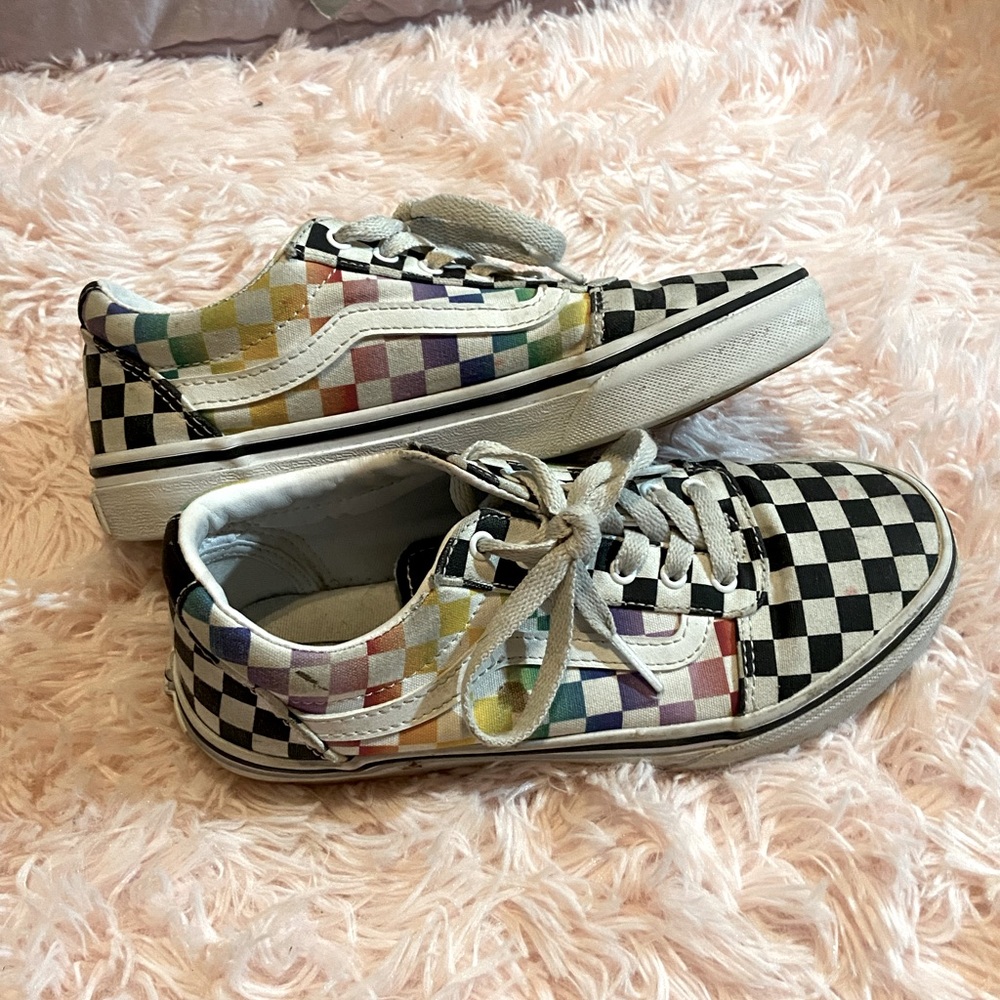 Kids Size 3 Checkered Vans